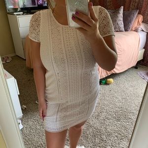 White lace dress